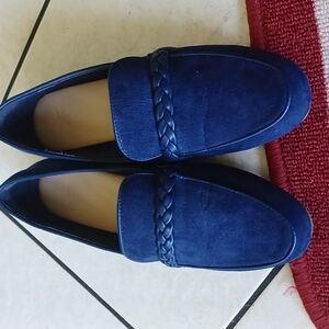 JF J.Ferrar Navy Blue Suede Shoes, Joyce, 7